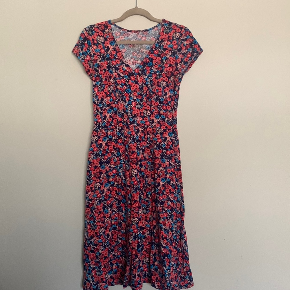 V-Neck cotton/spandex dress